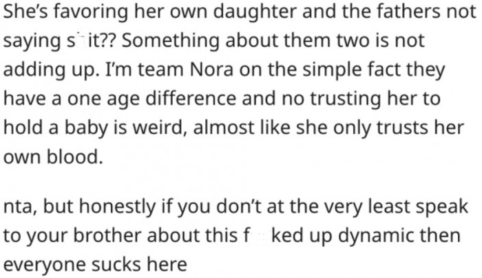 11. She needs to have a serious conversation with her brother concerning the situation.