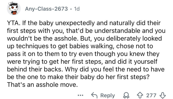 You did it on purpose!