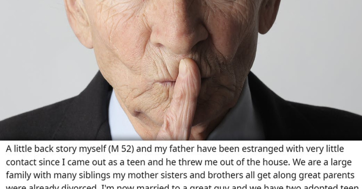 Disowned Gay Man Outs His Dead Father After Finding Out That He Had Secret Male Lover