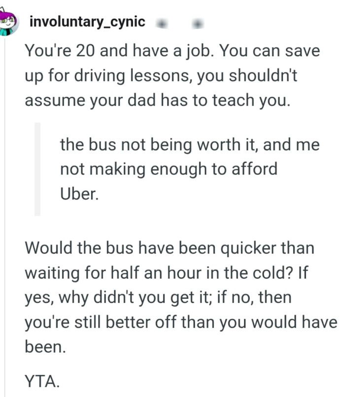 Saving up for driving lessons