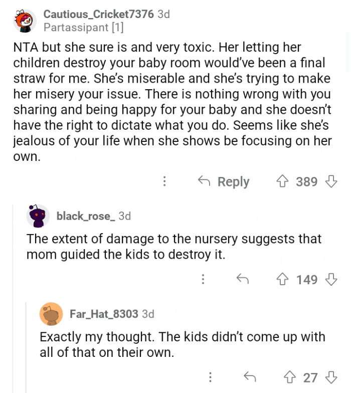 6. Using her kids for her revenge and then saying kids are kids is another level of some mental problem.