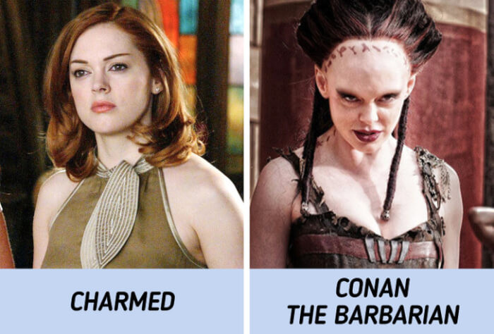16. Rose McGowan plays the evil sorceress Marique in the Conan the Barbarian film, but her exaggerated forehead – aka her “10-head,” as she called her character’s look, was simply due to movie magic.