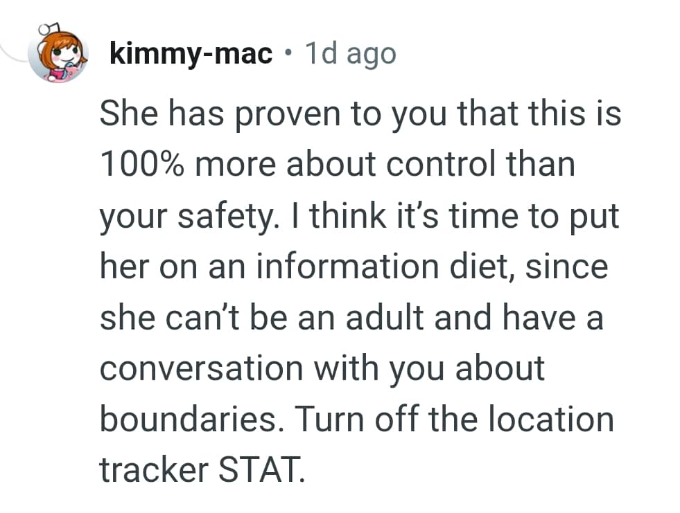 It's time to put her on an information diet