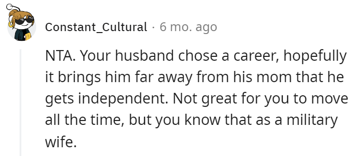 A career far away from his mom