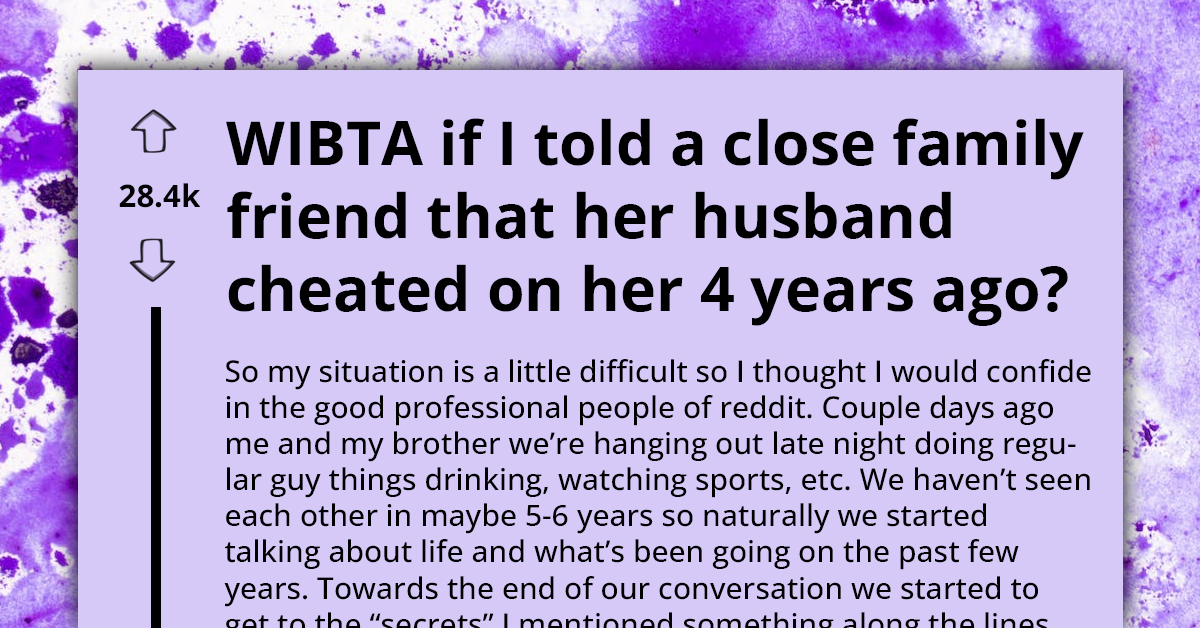 Self-Proclaimed Moral Crusader Rethinks Revealing Old Affair to Sister-in-Law After Redditors Intervene