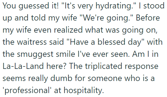 So the OP decided to leave the place: