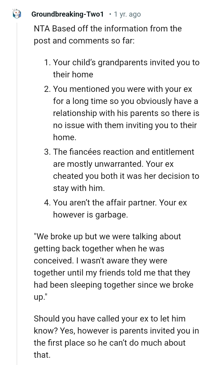 They broke up but were talking about getting back together