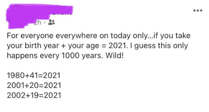 15. Every 1000 years?