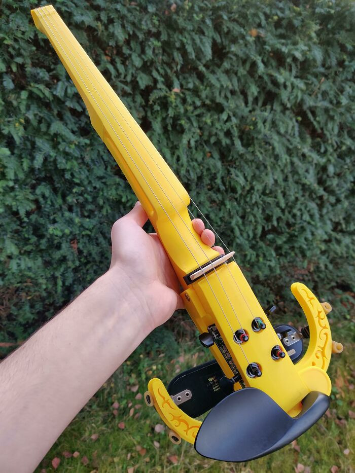 "I Made A Headless Electric Violin For My Sister's Birthday"