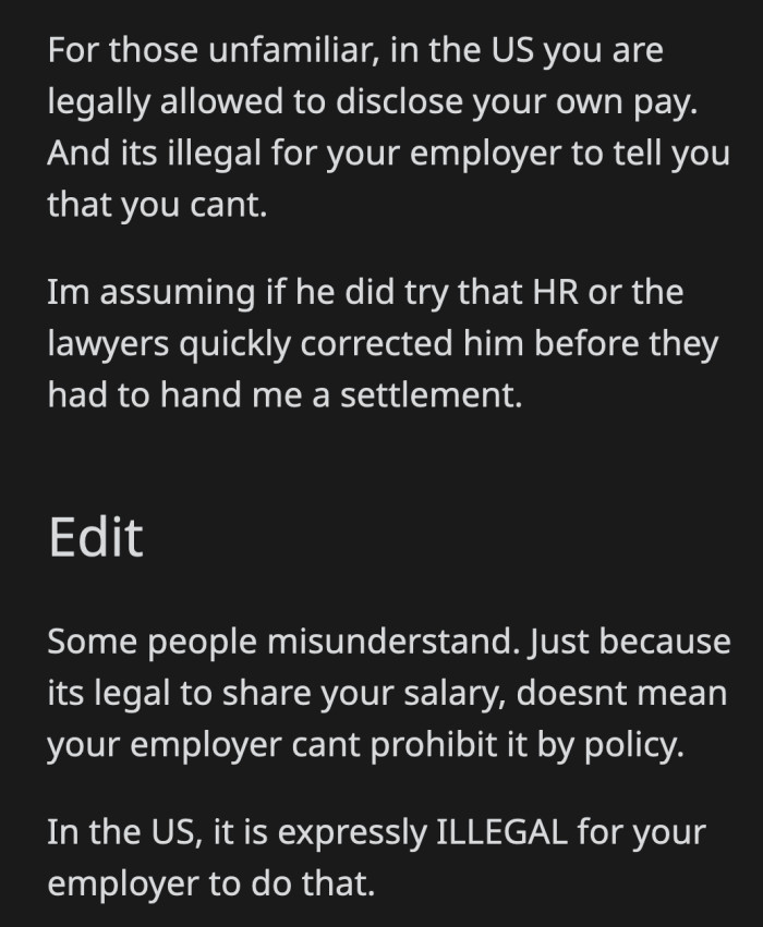 The former boss is a lawsuit waiting to happen