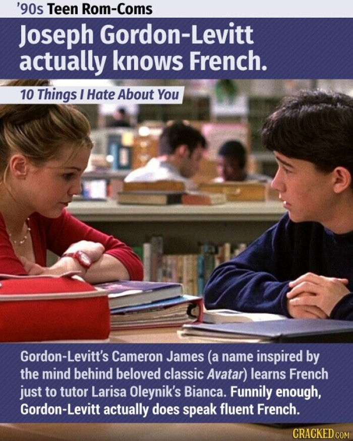 4. 10 Things I Hate About You - French Classes
