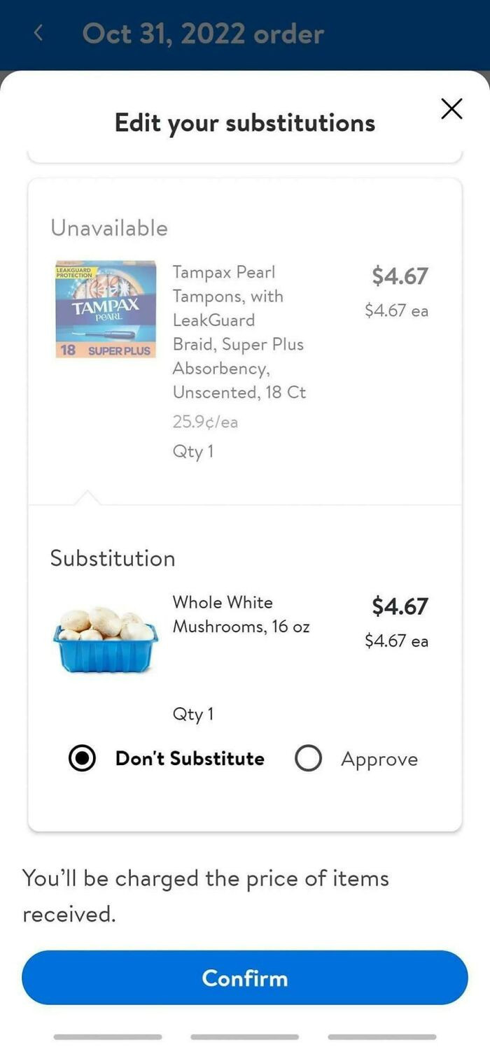"Delivery Substitutions That Don’t Make Sense"