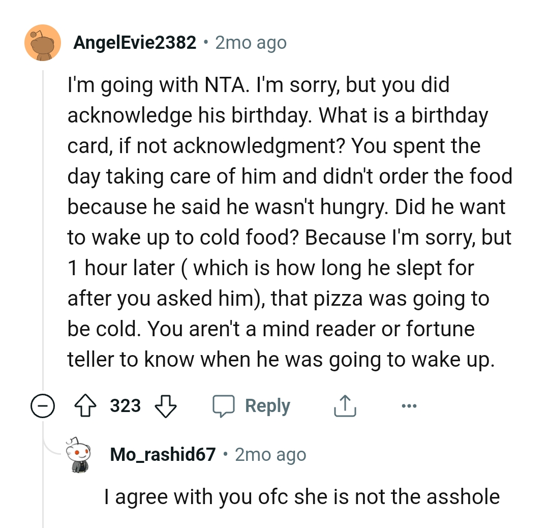 That pizza was going to be cold