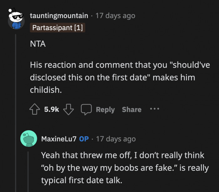 Going through your medical history point by point on a first date is a ridiculous expectation