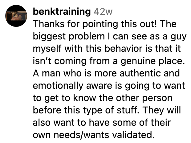 While some understood her perspective.