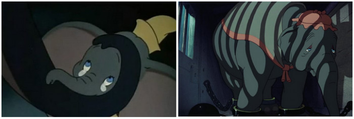 19. When people pulled Dumbo’s mother away from him simply because she was attempting to protect her child, it was considered cruel.