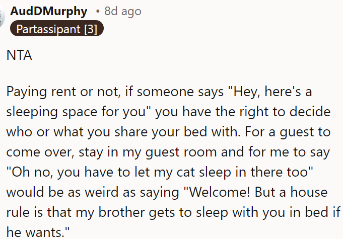 That was the OP's decision to make