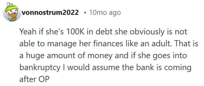 Co-signing ties two financial futures together, even if only one person created the mess.