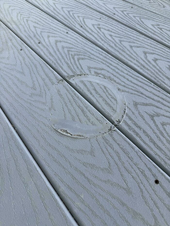 "My Daughter Decided To Cool Off Her Hot Pot Of Pasta On Our Deck"