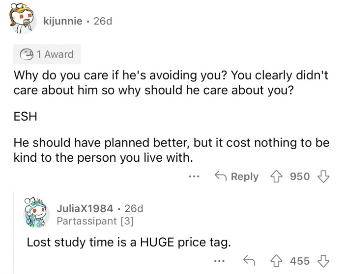 It shouldn't matter how OP handled the situation.