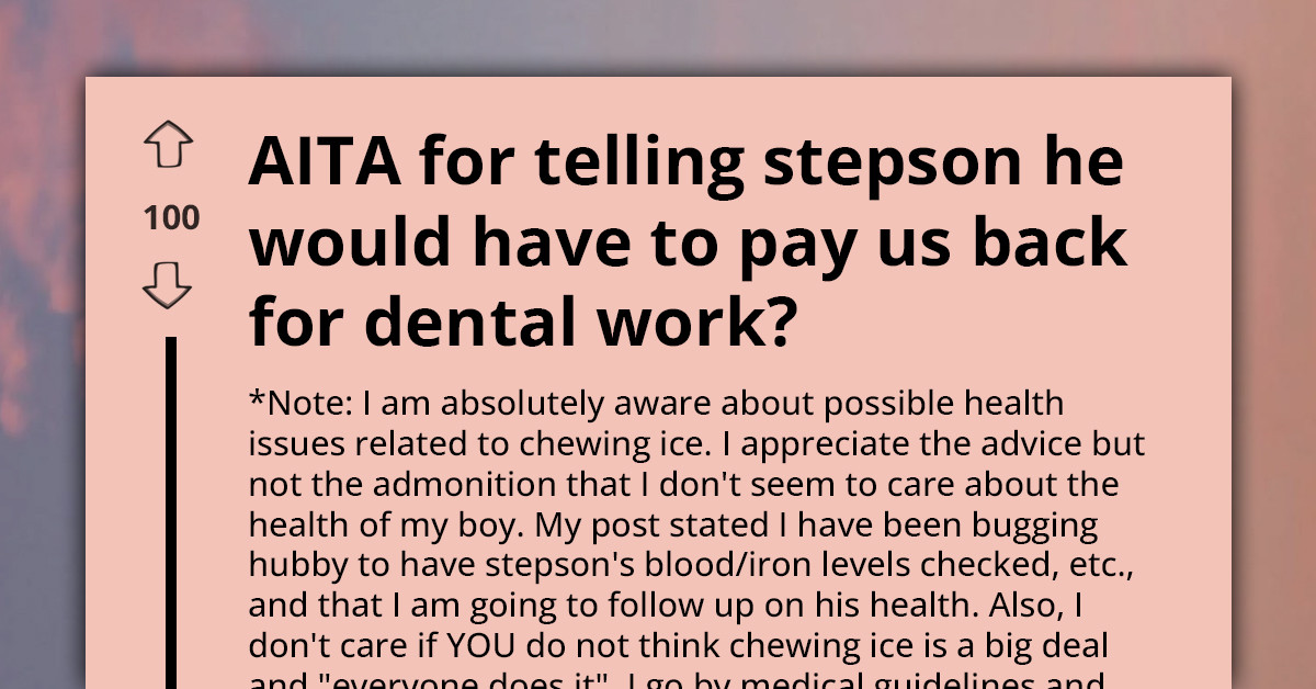 This Stepmom Tried To Stop Her Stepson From Chewing Ice, And Accidentally Started A Parenting Firestorm