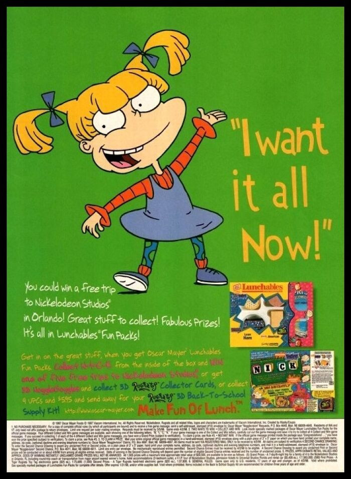 1997, Rugrats Lunchables