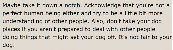 It might be best not to take the dog to the farmer's market next time.