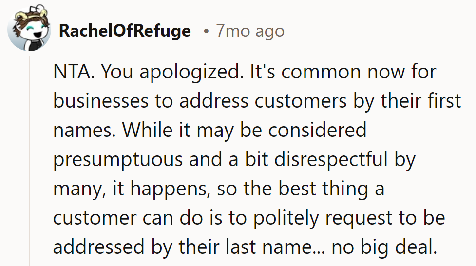 OP apologized, not auditioning for Mind Readers Got Talent. If first names bug her, drop the last name bomb.