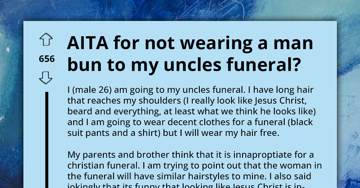 Man Faces Family Disapproval For Keeping Long Hair Untied At Christian Funeral