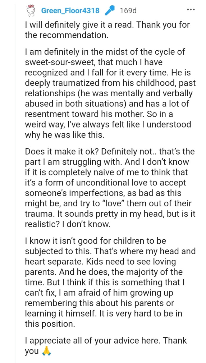 The OP replies to the comment above