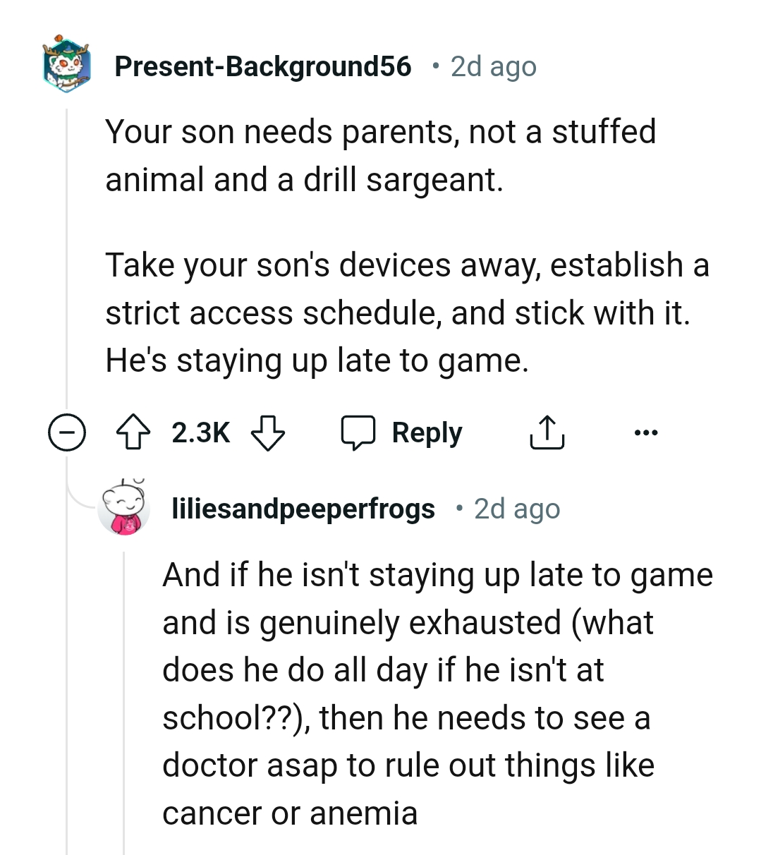 Why is he staying up late to play games?