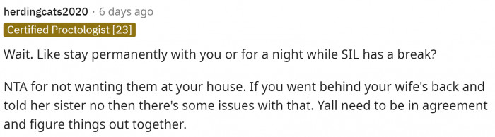 This comment said it all for us.