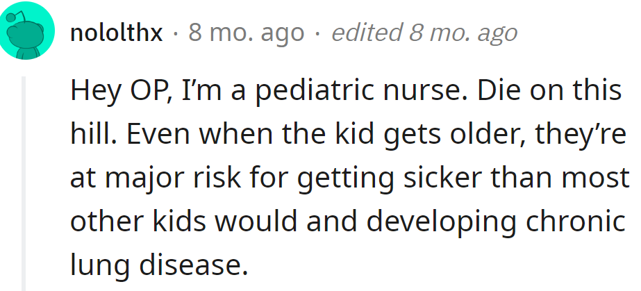 A pediatric nurse explained that even older kids are at major risk