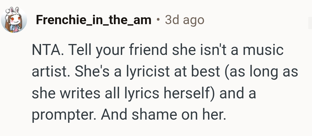 She's a lyricist at best