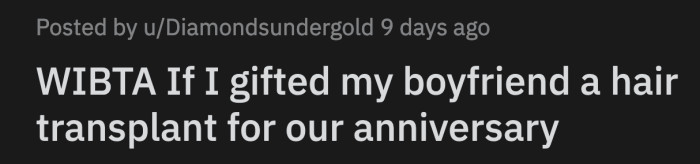 Dave is a naturally timid person and he withdraws even more when he gets insecure about his hair