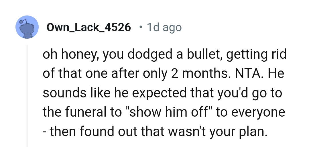 The OP really dodged a bullet