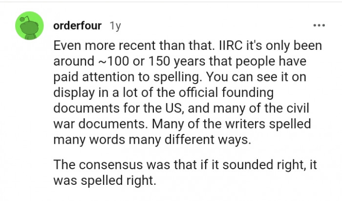 You can see it on display in a lot of the official founding documents