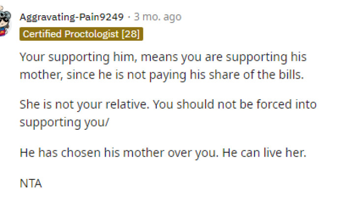 This is exactly true too, so I'd just get out of the situation quickly before any more issues arise or she's stuck in debt forever because of this guy.