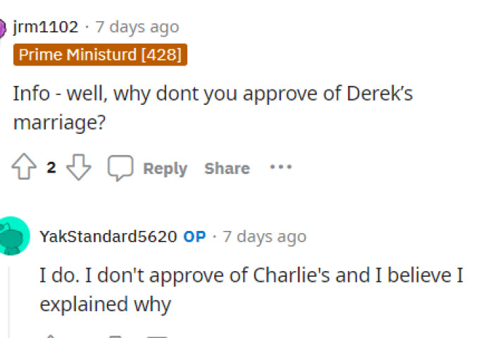 OP explained why he felt this way about his son and wife's marriage and why he didn't want to pay for theirs.