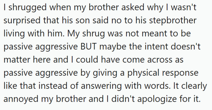 OP has offered the following explanation for why they think they might be the a-hole: