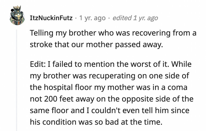 25. Oh God, I can't even imagine how painful this must have been