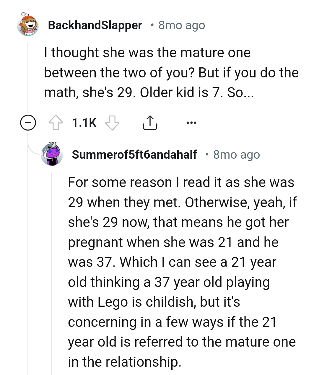 She was supposed to be the mature one