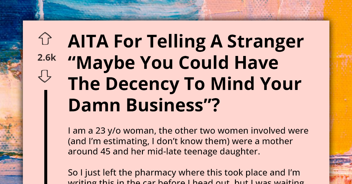 Redditor Tells Off Woman In Line At Pharmacy After She's Told To Take A Shower