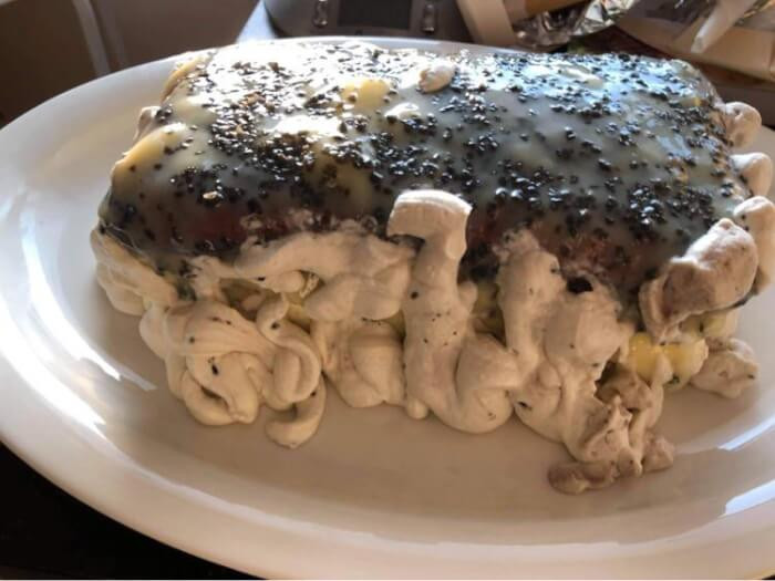 25. “A licorice cake I made for my husband three years ago, and I’ll never hear the end of it”