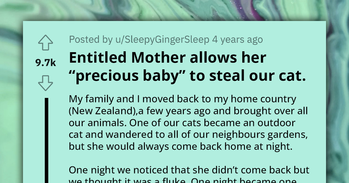Redditor Steals Back Her Cat From Neighbors Who Found It In Their Garden And Kept It