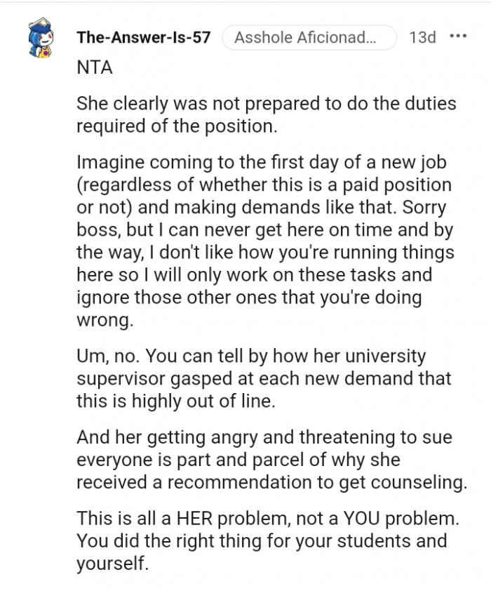 This is her problem, not yours