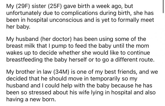 Here's the background and start of the situation.