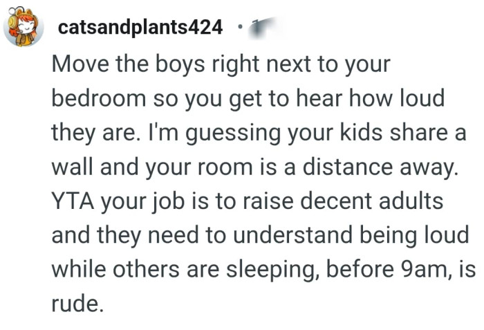 The OP's room is a distance away?