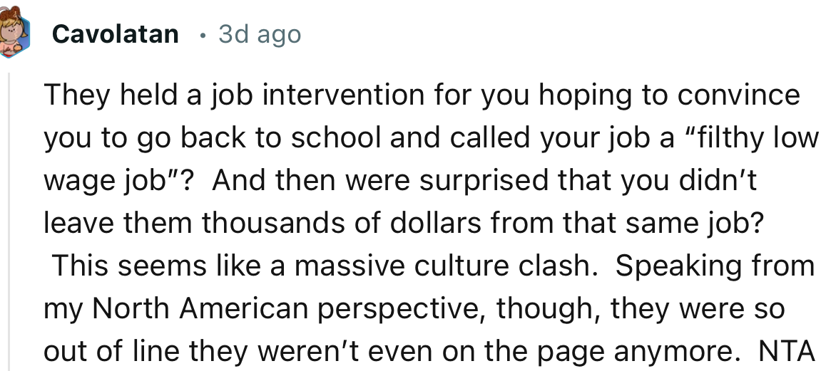 “This seems like a massive culture clash. Speaking from my North American perspective.”