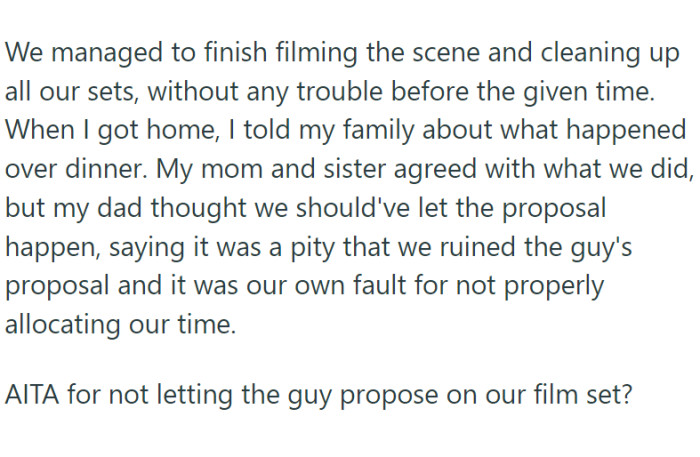 Her request was met with loud arguments and shouting from the waiting friends.